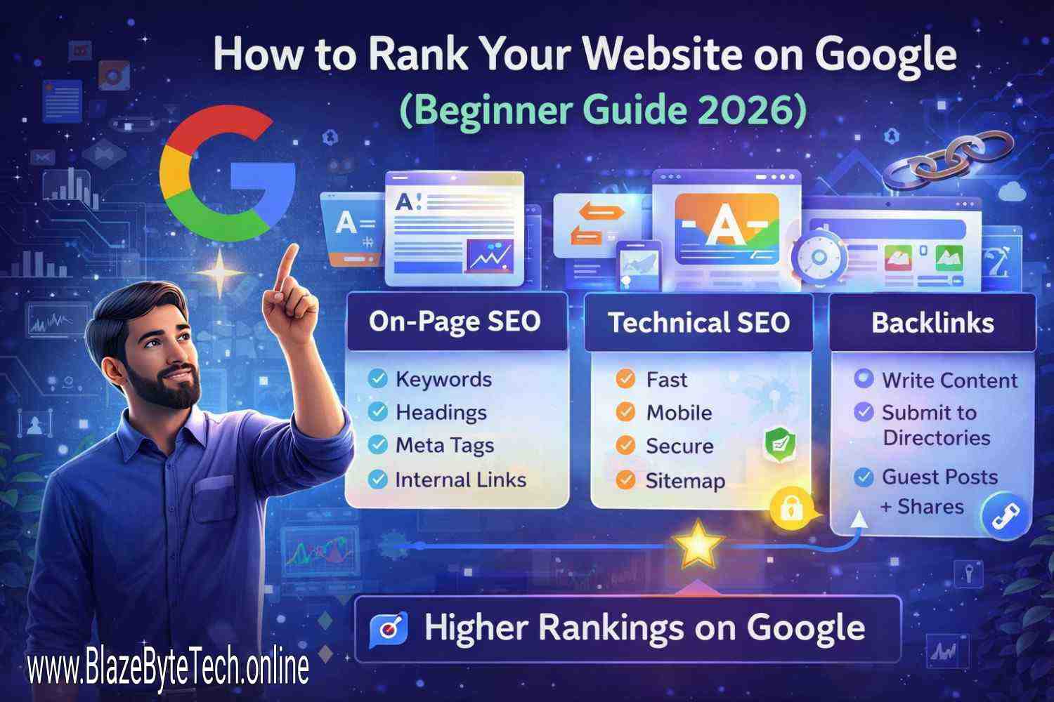 How to Rank Your Website on Google (Beginner Guide 2026)