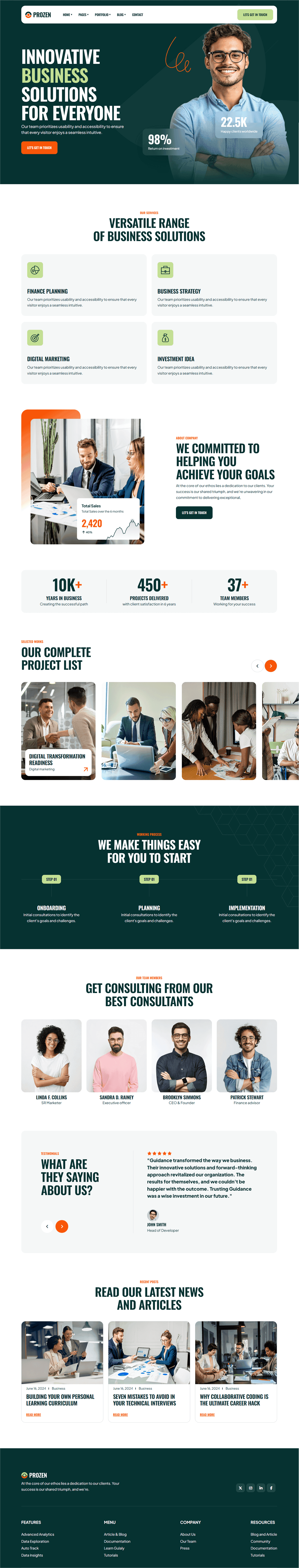 📊 Business Consulting Website