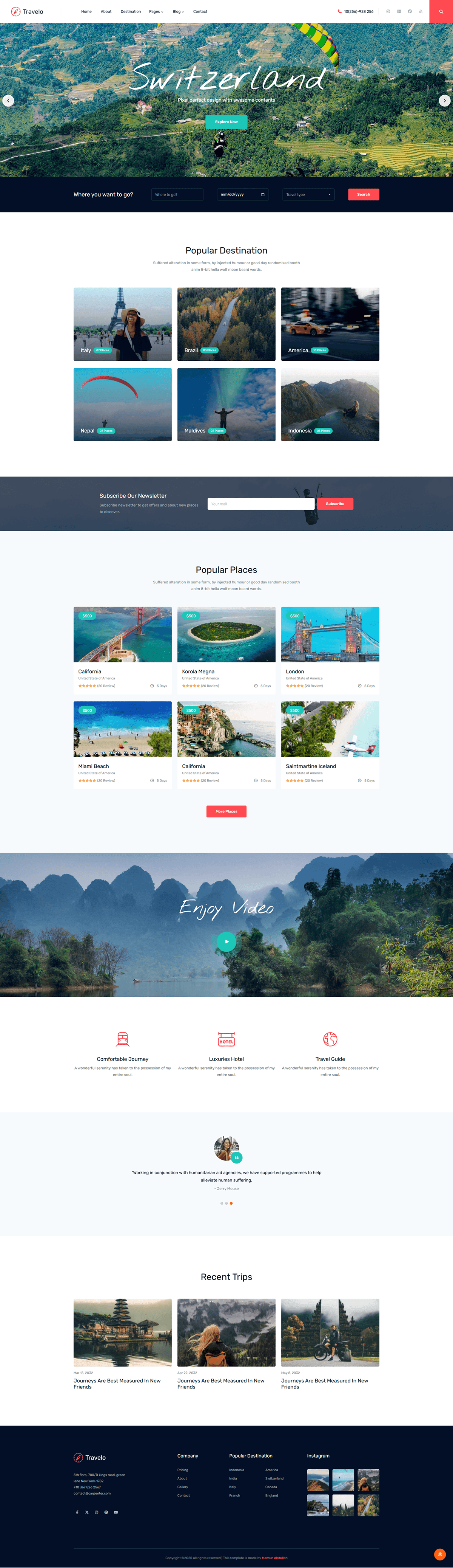 🌍 Full Stack Travel Website