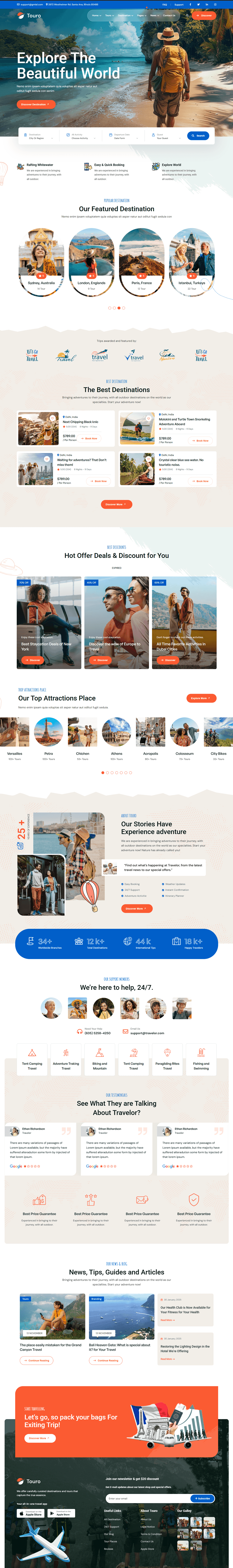 🌍 Explore World Travel Website